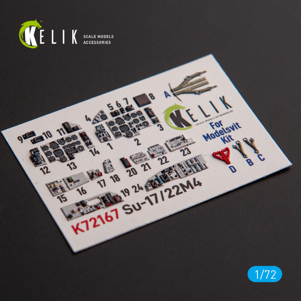 1/72 SU-17M4P/22M4 - interior 3D decal (MSVIT)