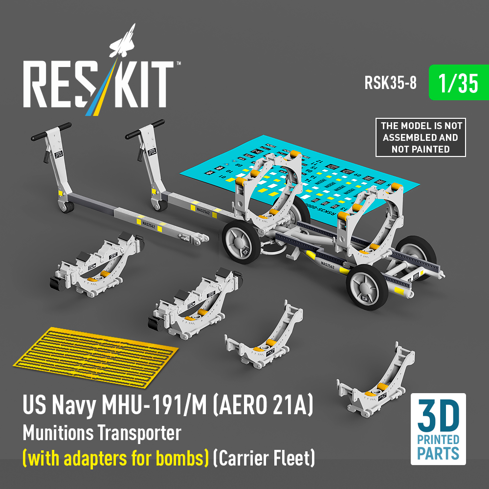 1/35 MHU-191/M Munit.Transp.(w/ adapters bombs)
