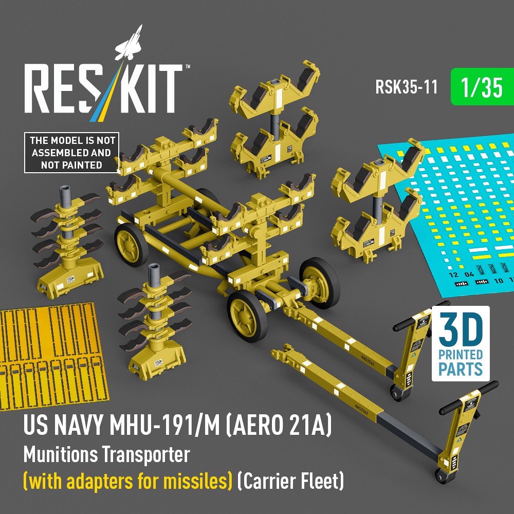 1/35 MHU-191/M Munit.Transp.(w/ adapters missiles)