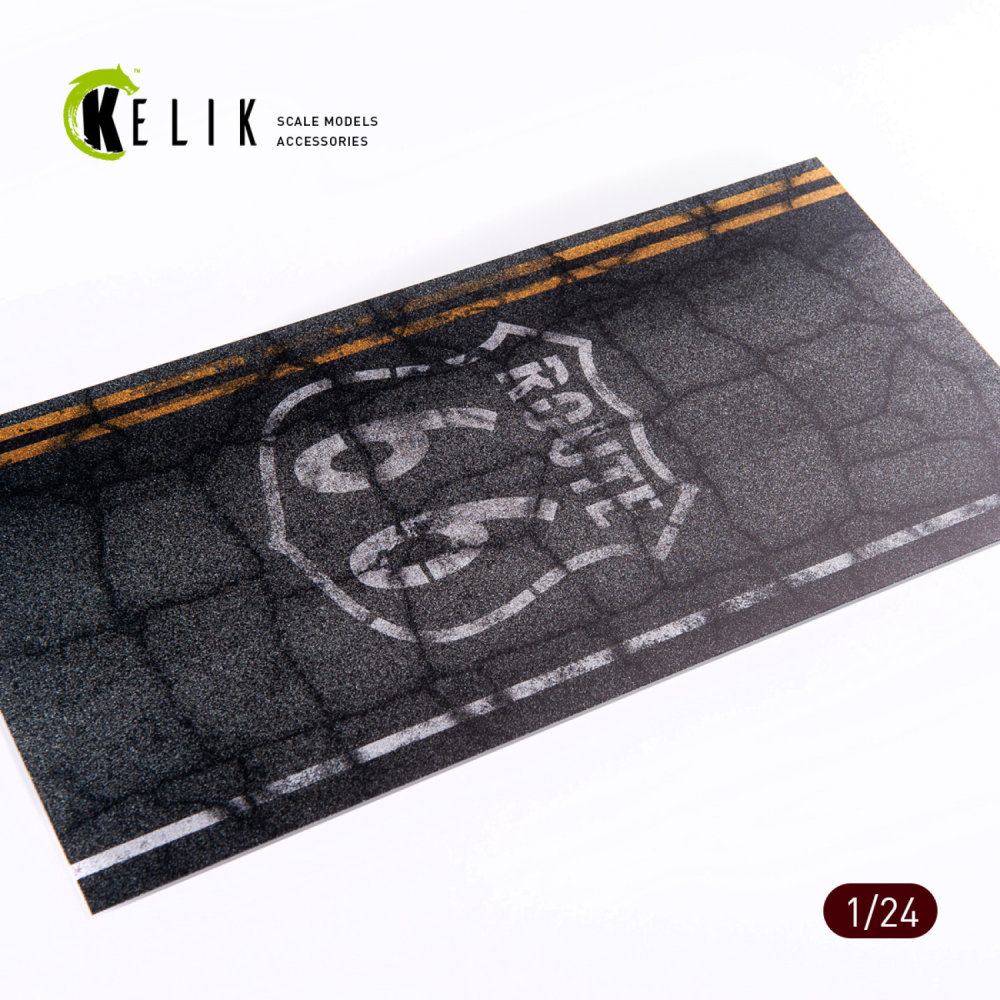 1/24 Route 66 Base Acrylic 3 mm (180x357) 