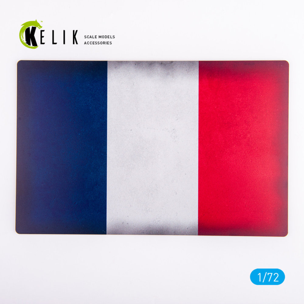 1/72 France Flag Base Acrylic 3 mm (280x180) 