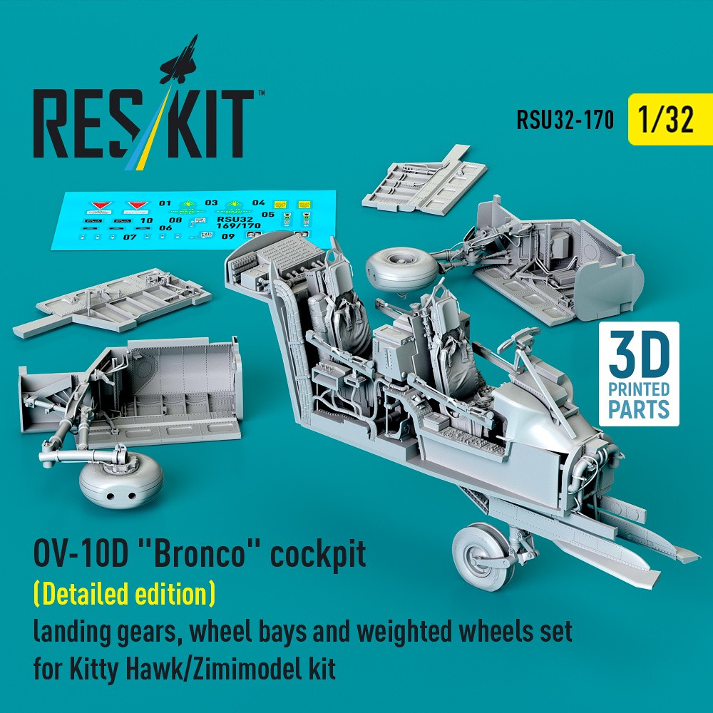 1/32 OV-10D 'Bronco' cockpit Detailed KITTYH/ZIMI)