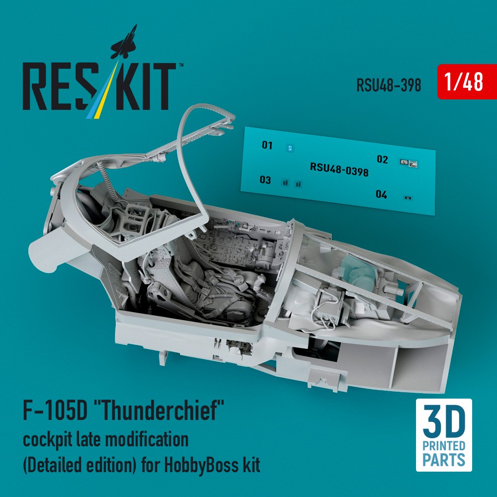 1/48 F-105D 'Thunderchief' cockpit late (detailed)