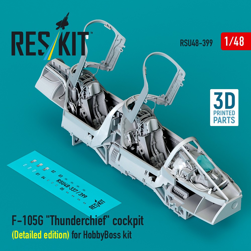 1/48 F-105G 'Thunderchief' cockpit - Detailed edit