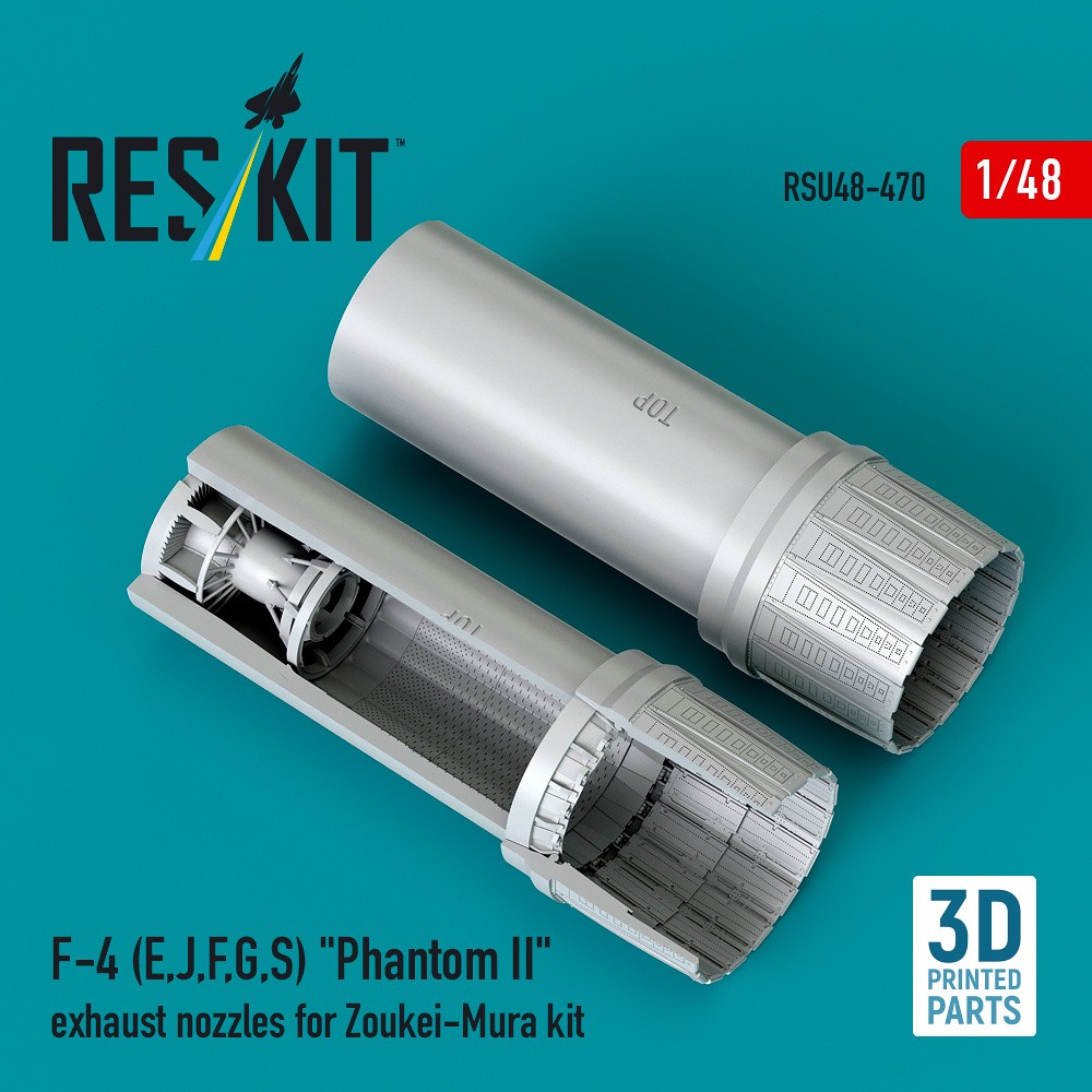 1/48 F-4 (E,J,F,G,S) 'Phantom II' exh.nozz. (ZOUK)