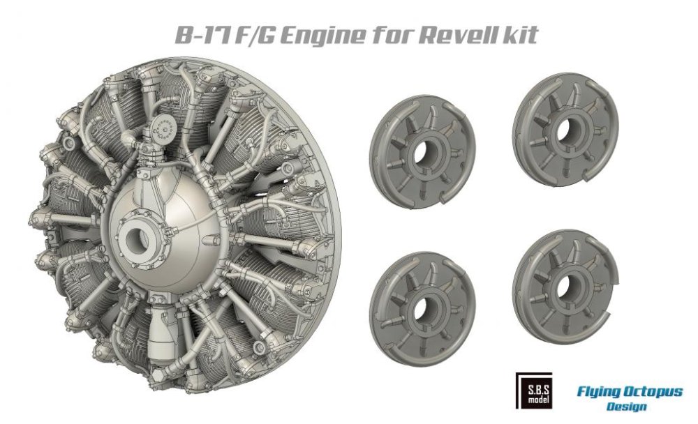 1/72 B-17F/G Engine Set (REV)
