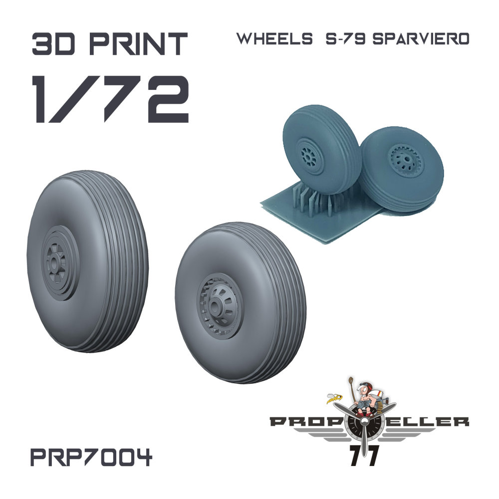 1/72 S-79 Sparviero wheels (ITAL)