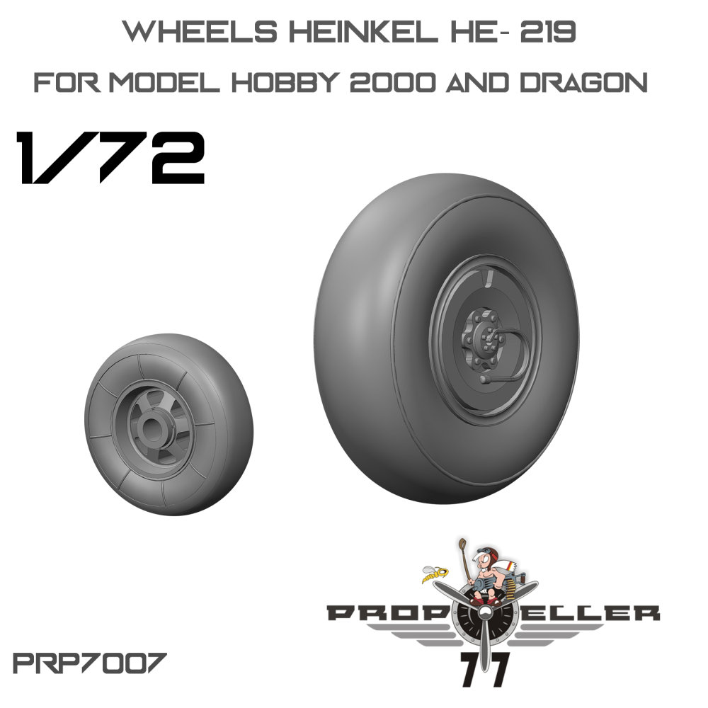 1/72 Heinkel He- 219 Wheels (DRAG/H.2000)