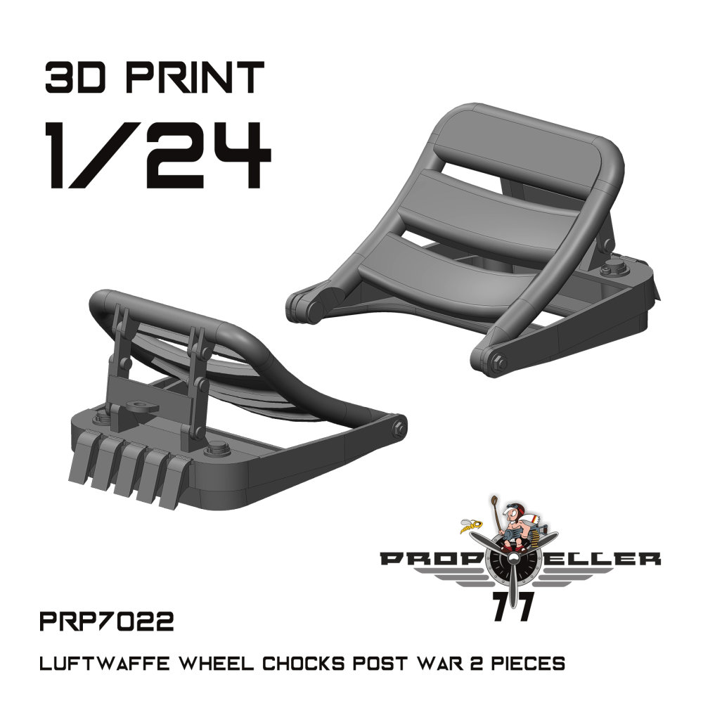 1/24 Luftwaffe wheel chocks - post war (2 pcs.)