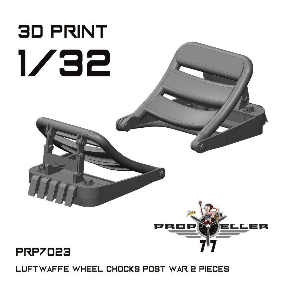 1/32 Luftwaffe wheel chocks - post war (2 pcs.)
