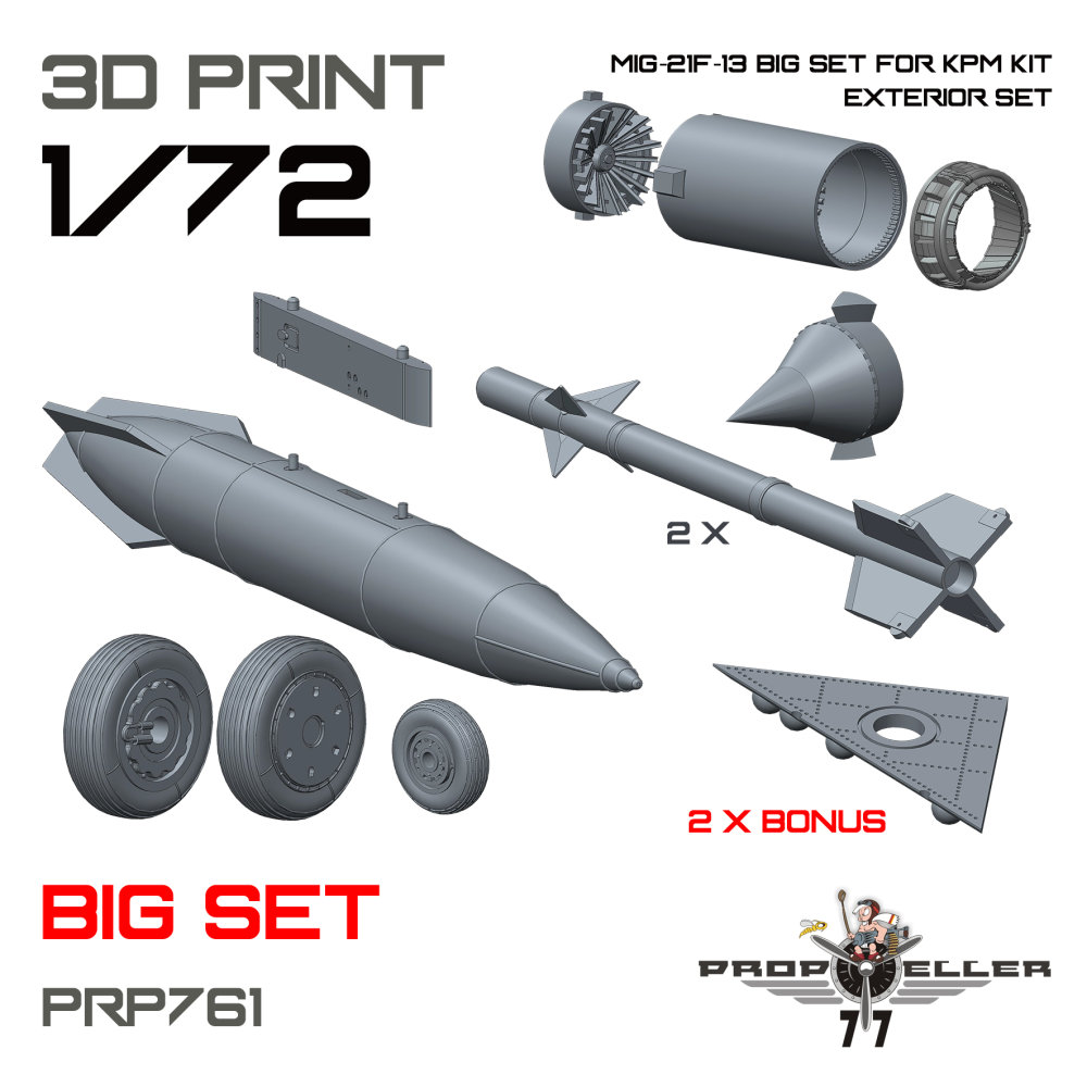 1/72 MiG-21F-13 exterior big set (KPM)