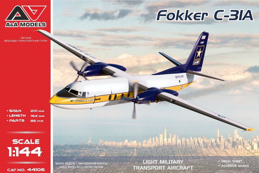 1/144 Fokker C-31A (Golden Knights parachute team)