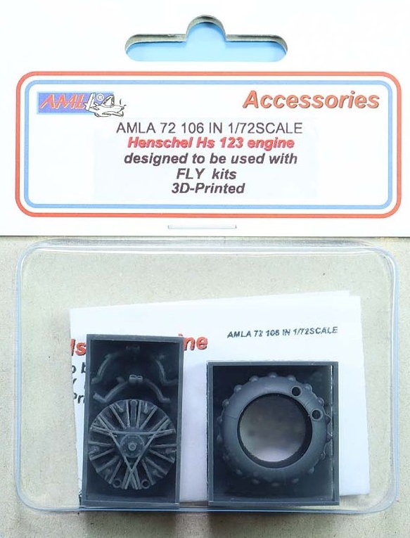 1/72 Henschel Hs 123 engine (FLY)