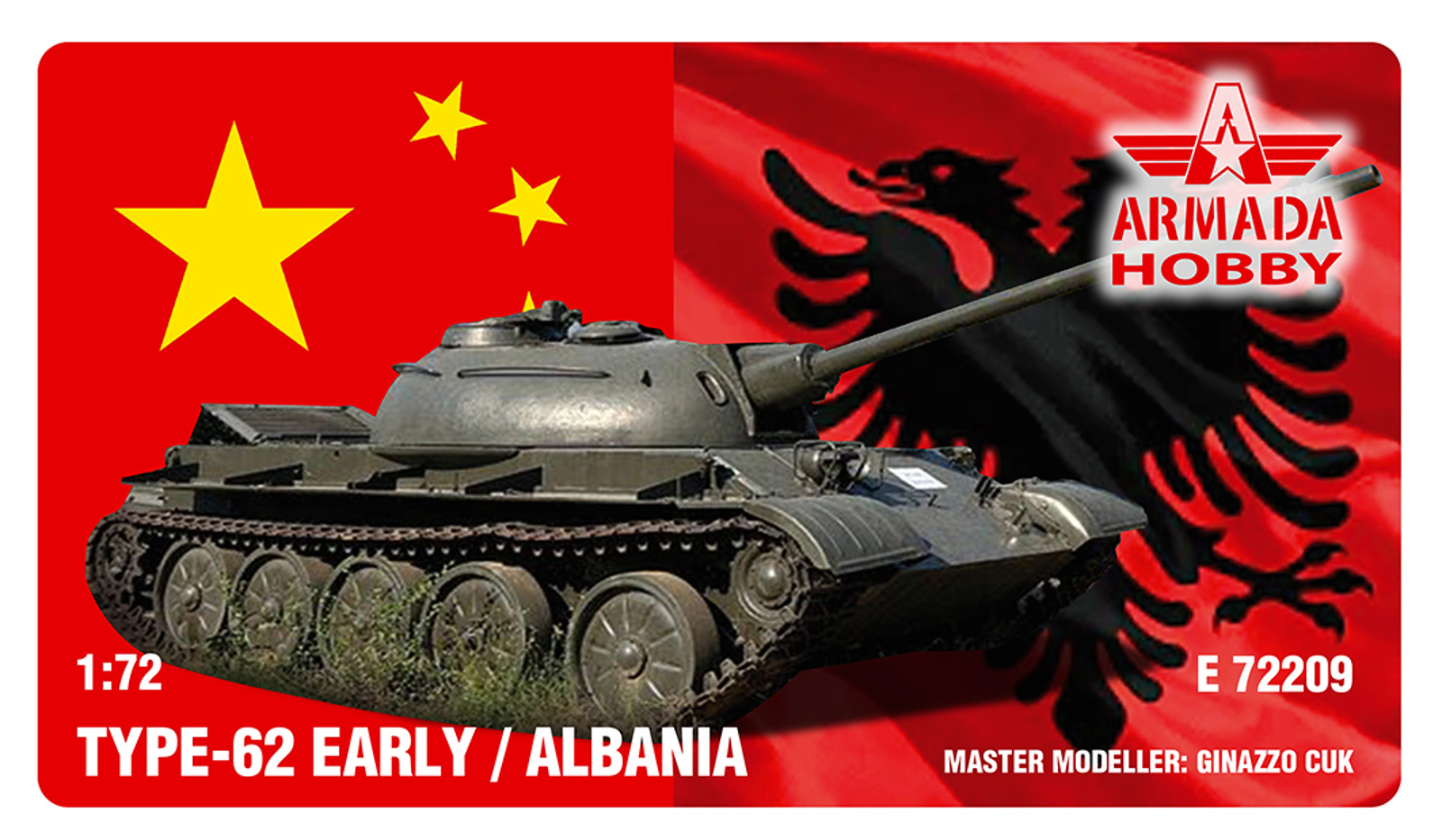 1/72 Type-62 early Albania (3D resin printed kit)
