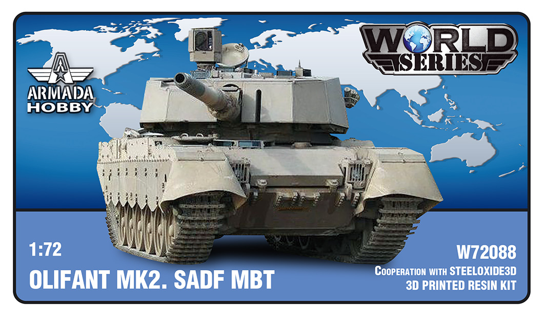 MODELIMEX Online Shop | 1/72 Olifant MK2 SADF MBT (3D printed resin kit ...