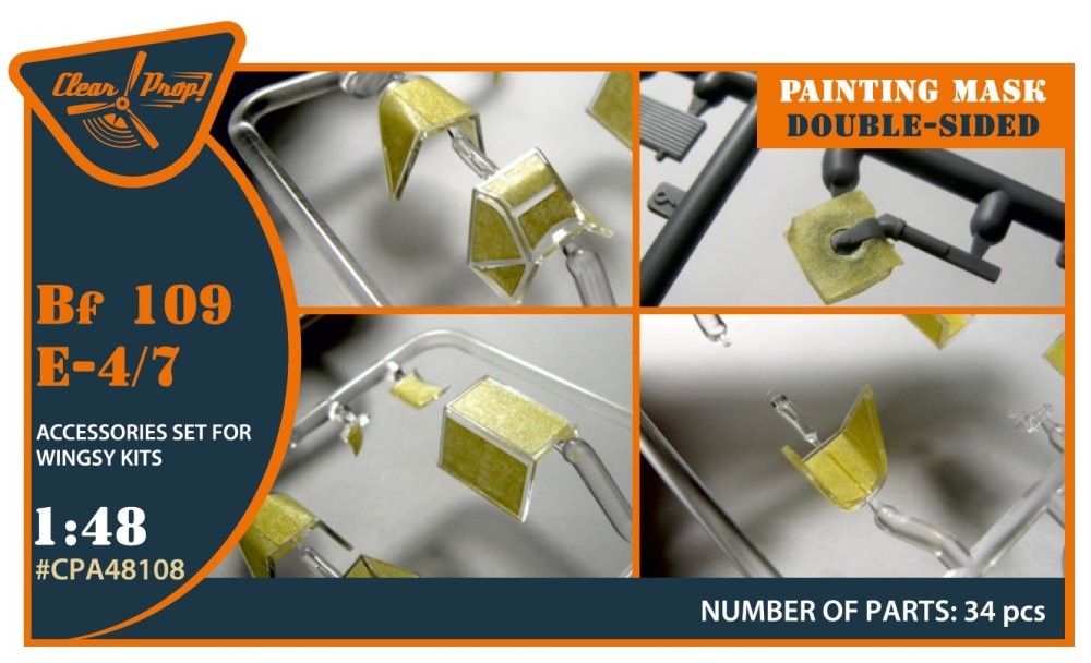 1/48 Bf-109E-4/7 double-sided paint.mask (WINGSY)