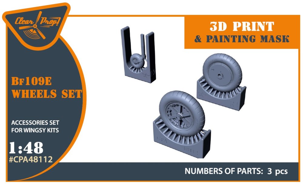 1/48 Bf-109E wheels set (WINGSY)