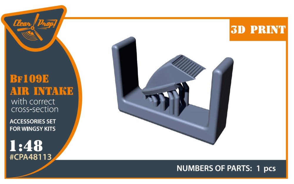 1/48 Bf-109E air intake (WINGSY)