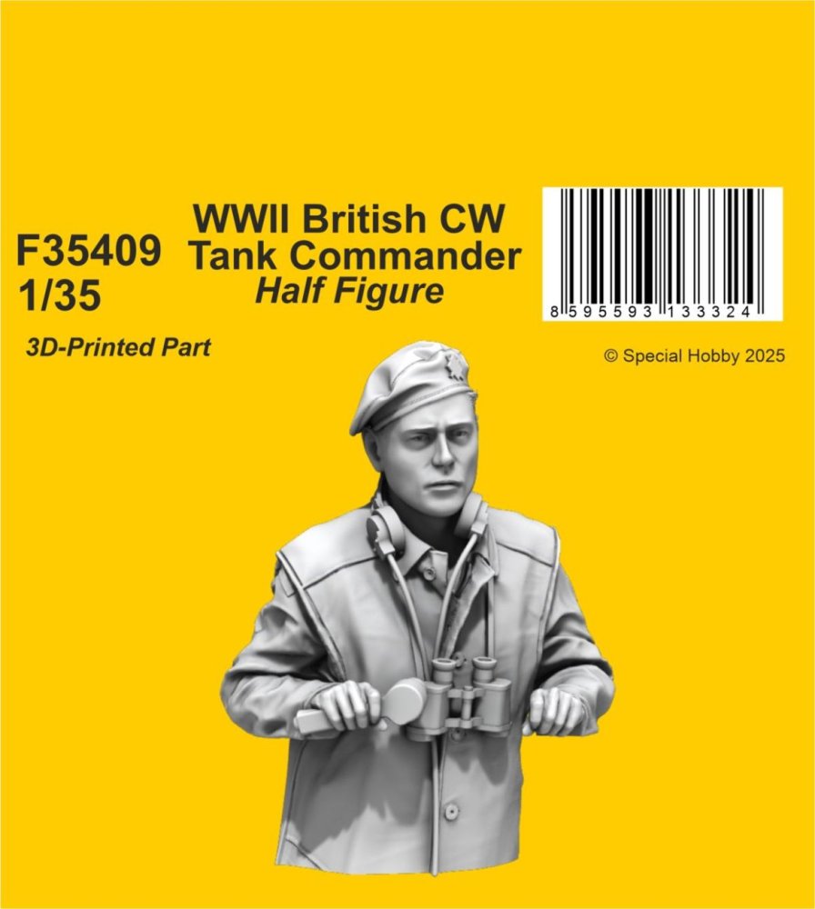 Royal Model 1/35 German Major Panther Tank Commander Resin Figure - WWII Militaria (687)
