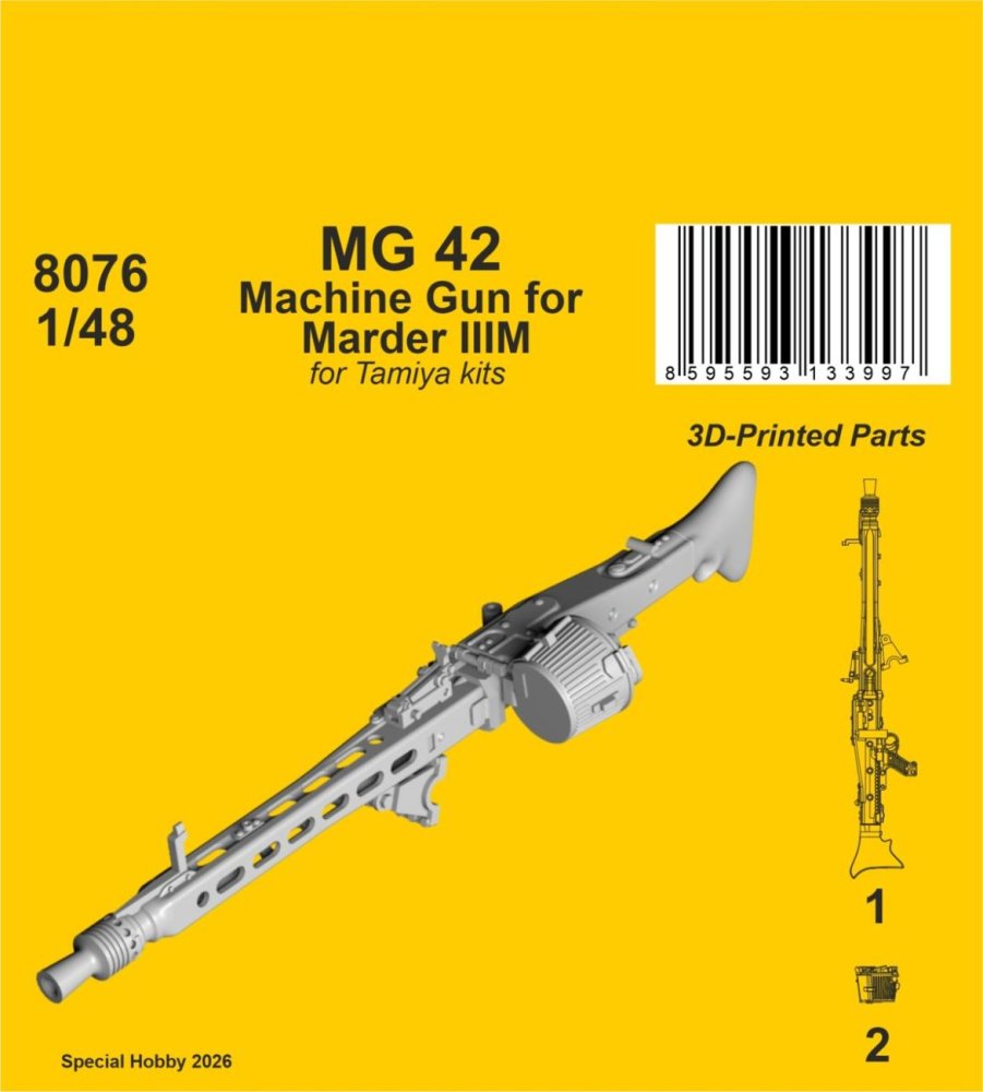 1/48 MG 42 Machine Gun for Marder IIIM (TAM)