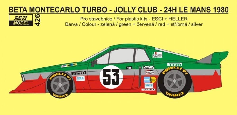 1/24 Lancia Beta Montecarlo Turbo Le Mans 1980