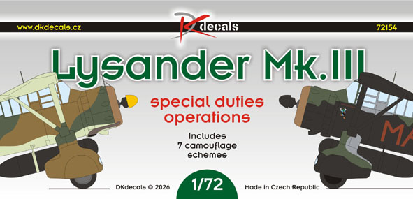1/72 Lysander Mk.III S.P.O. (9x camo)