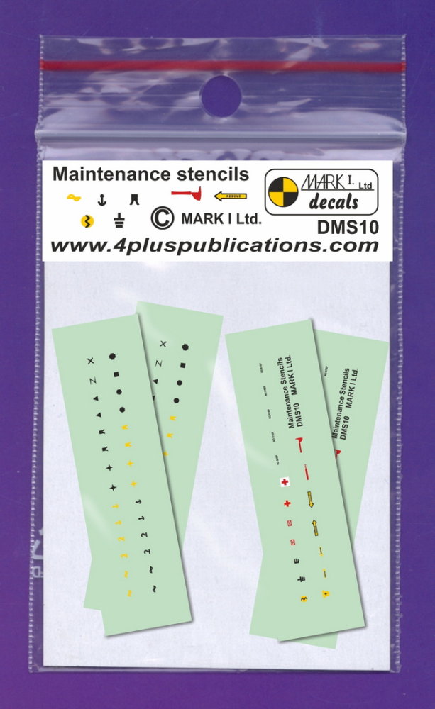 Aircraft Maintenance Stencils (various types, 2x)