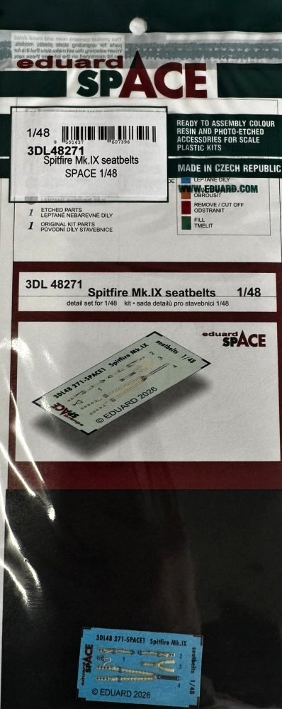 1/48 Spitfire Mk.IX seatbelts SPACE