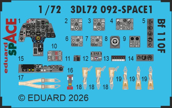 1/72 Bf 110F SPACE (EDU)