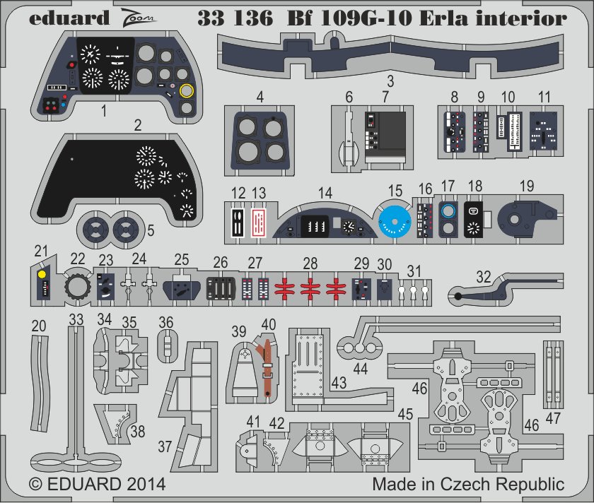 1/32 Bf 109G-10 Erla interior (REV)