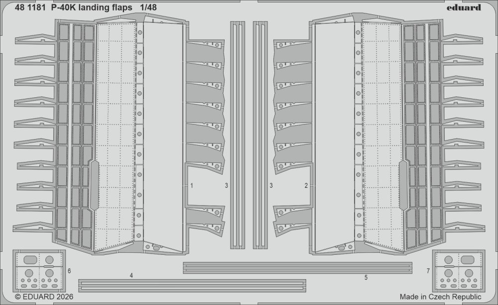 SET P-40K landing flaps (EDU)