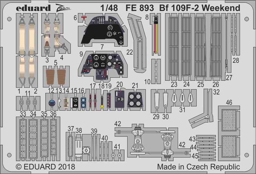 1/48 Bf 109F-2 Weekend (EDU)