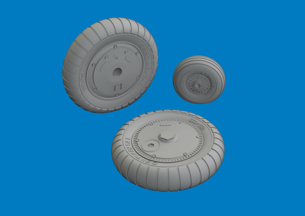 BRASSIN 1/32 Bf 109G-6 wheels (REV)