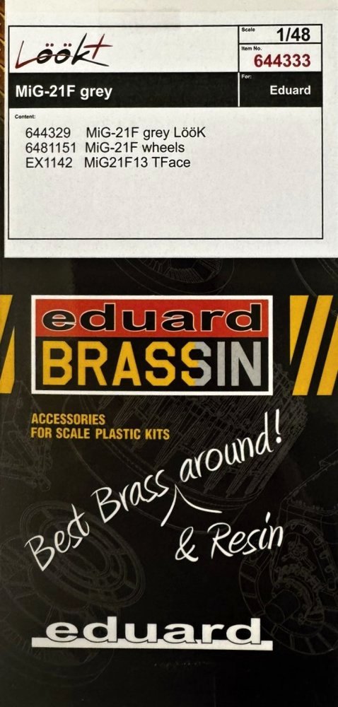 BRASSIN 1/48 MiG-21F grey LööKplus (EDU)