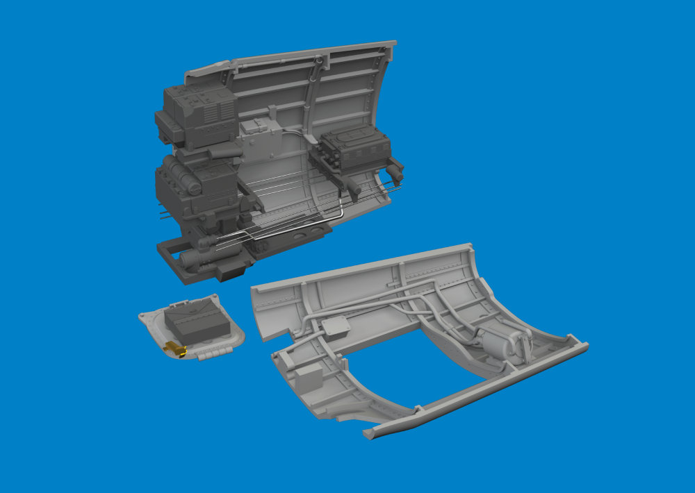 BRASSIN 1/48 P-40N radio compartment PRINT (EDU)