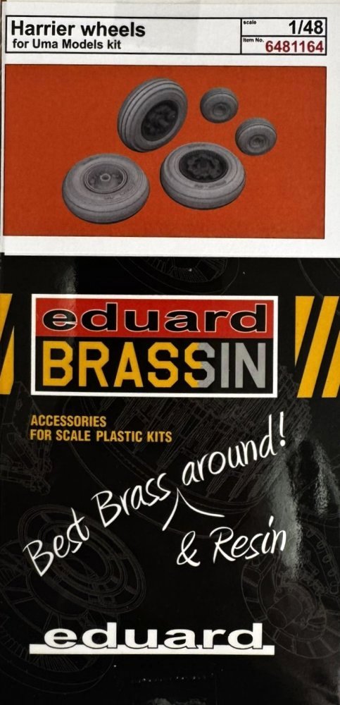 BRASSIN 1/48 Harrier wheels (UMA M.)