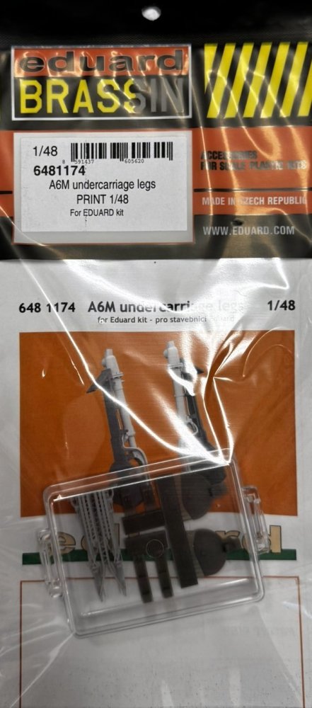 BRASSIN 1/48 A6M undercarriage legs PRINT (EDU)