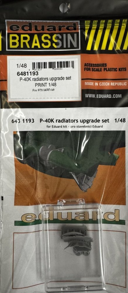 BRASSIN 1/48 P-40K radiators upgrade set  (EDU)