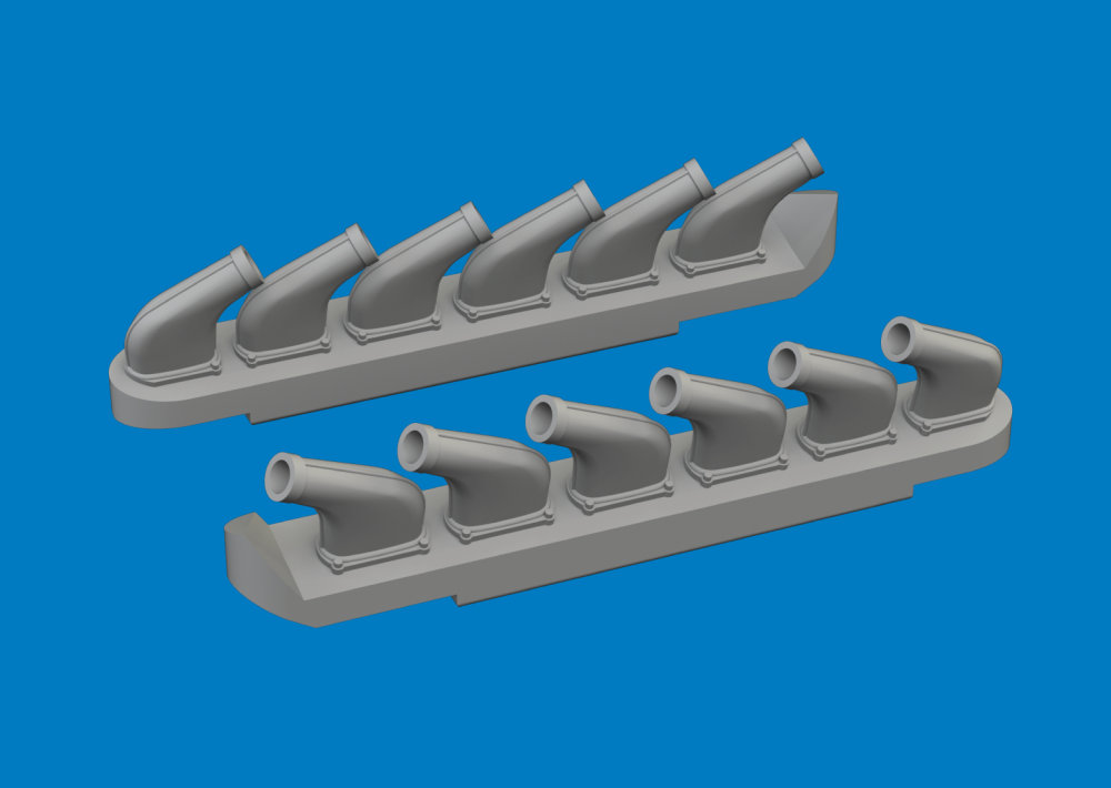 BRASSIN 1/72 P-51D exh.stacks PRINT (ARMA H.)