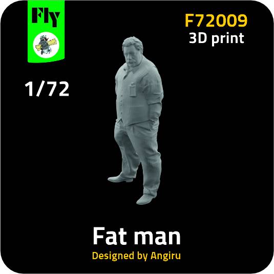 1/72 Fat Man (1 fig.) 3D-Printed