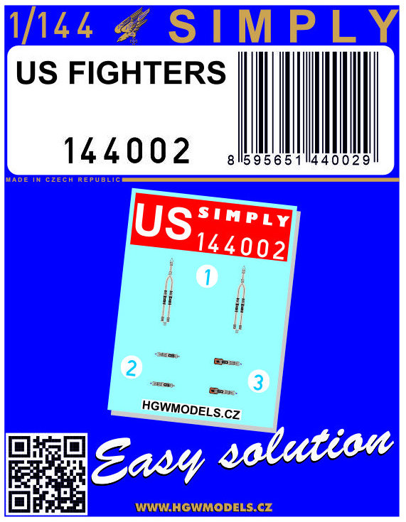 1/144 Seatbelts US Fighters (SIMPLY)