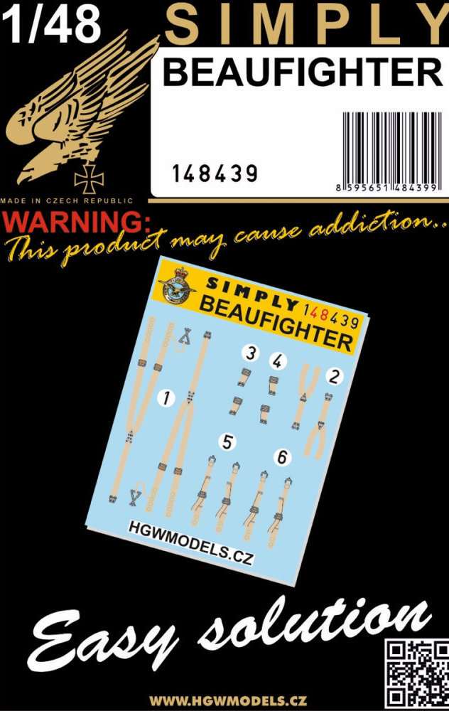 1/48 Seatbelts Bristol Beaufighter (SIMPLY)
