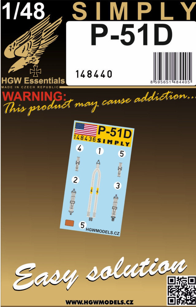 1/48 Seatbelts P-51D Mustang (SIMPLY)