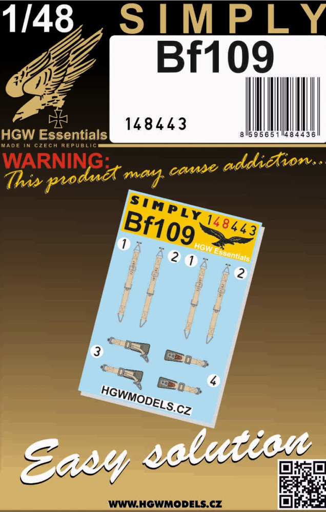 1/48 Seatbelts Bf 109 (SIMPLY)