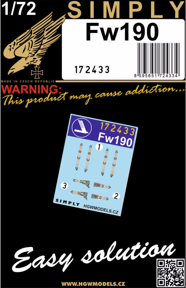 1/72 Seatbelts Fw190 (SIMPLY)
