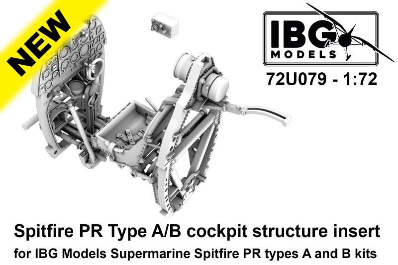 1/72 Spitfire PR Type A/B/C/E Cockpit structure