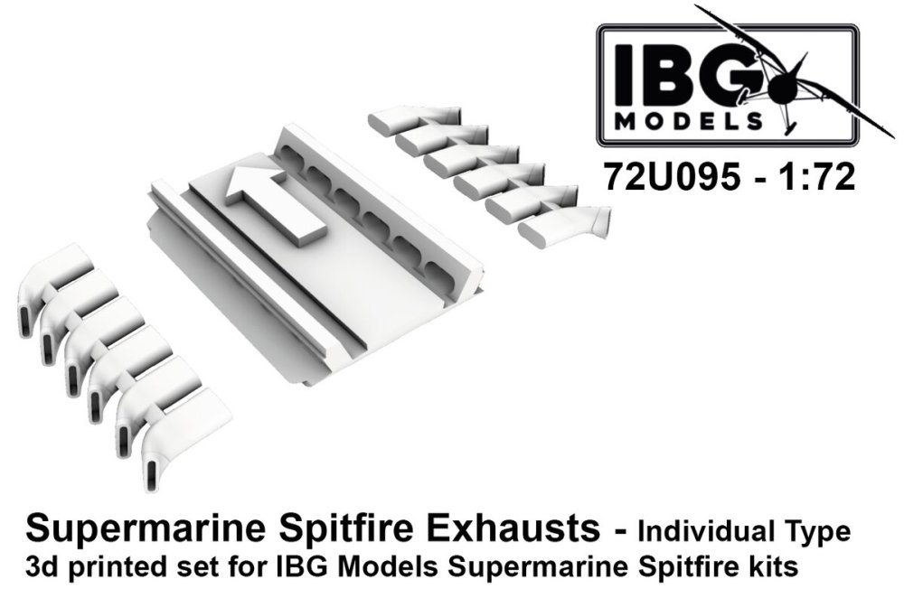 1/72 Supermarine Spitfire Exhausts Individual Type