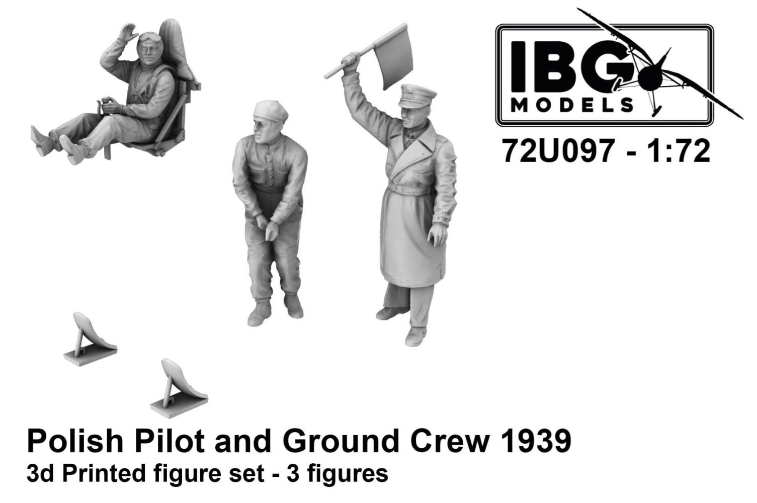 1/72 Polish Pilot and Ground Crew 1939 (3 fig.)