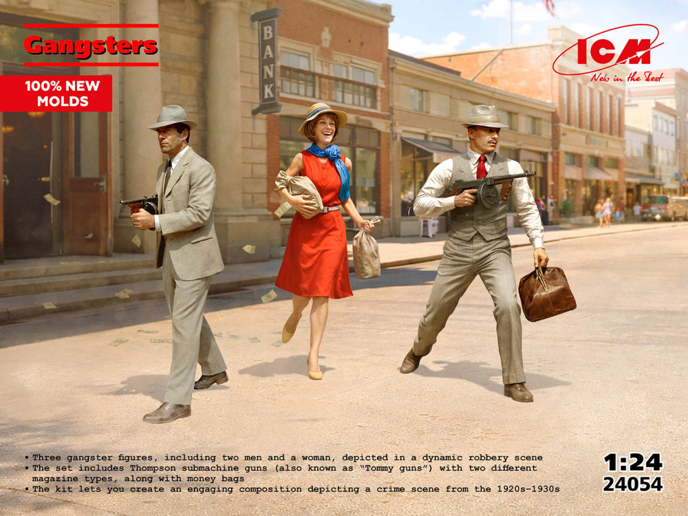 1/24 Gangsters (3 fig.)