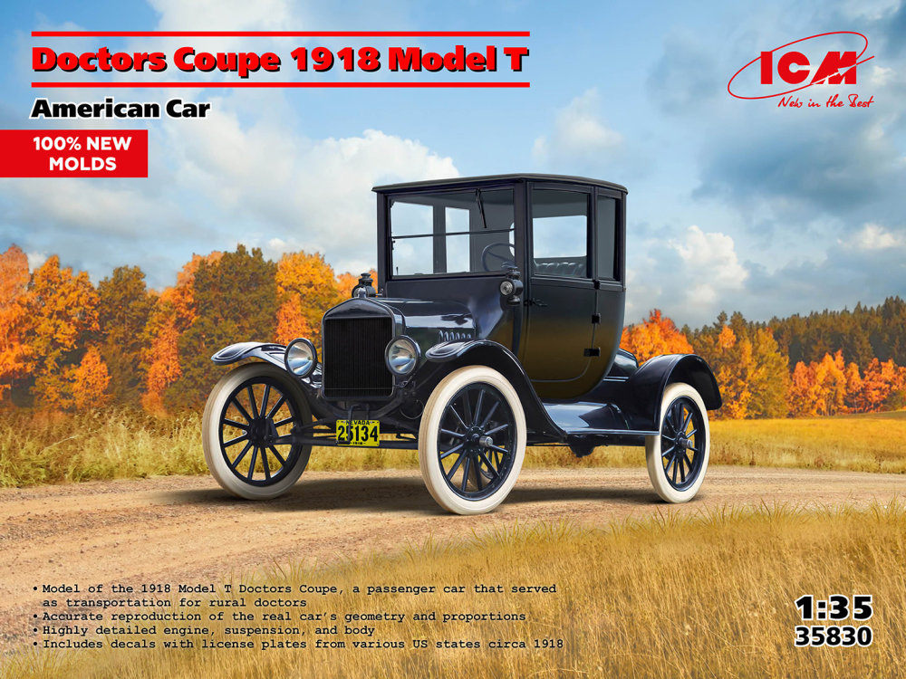 1/35 Doctors Coupe 1918 Model T, American Car